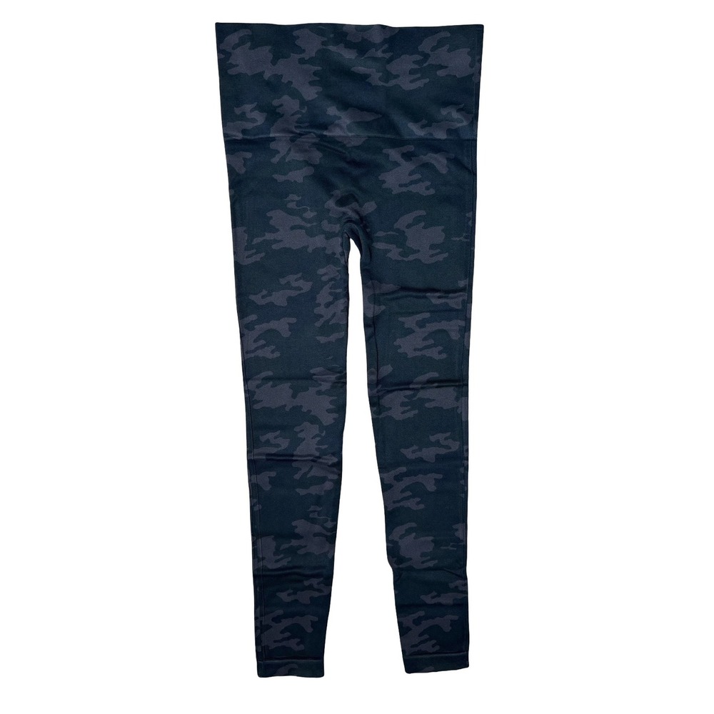 Spanx Look At Me Now Camo Seamless Leggings Black Women Medium